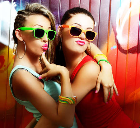 fashionable girls の写真素材