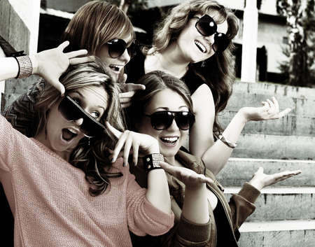 fashionable girlの写真素材