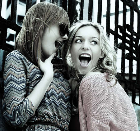 fashionable girlsの写真素材