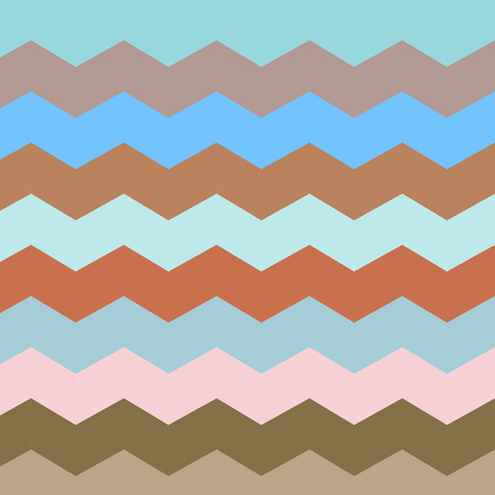 Zigzag and stripe line. Retro pastel colors. For invitation, web, textile, wallpaper, wrapping paper.のイラスト素材