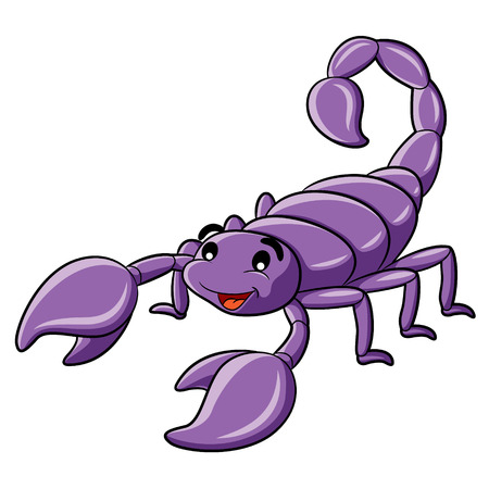 Illustration of cute cartoon scorpion.のイラスト素材