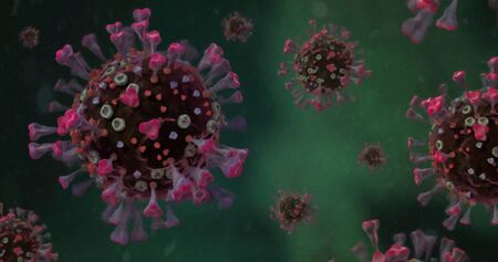 COrona VIrus COVID-19 illustration oil painting stylization.
