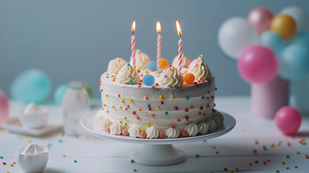 Three elegant candles on a blue background, creating a centerpiece perfect for any occasion. Indulge in the delectable decadence of this scrumptious confection, catering to your visual content needs.の素材