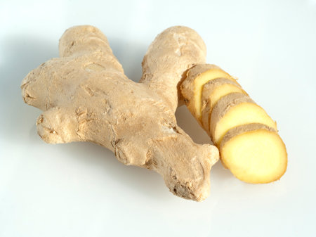 Ginger, Zingiber officinaleの写真素材