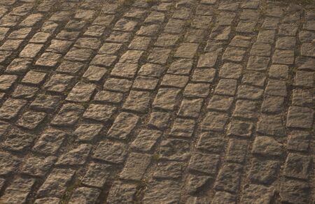 cobblestone streetの写真素材