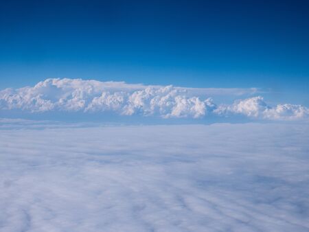 White Clouds from an airplane