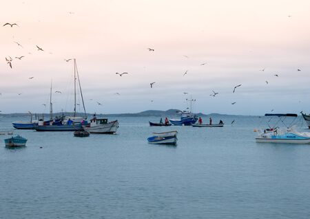 Boats in Buzios, Brazilの写真素材