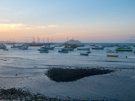 Sunset in Buzios. Rio de Janeiro, Brazilの写真素材