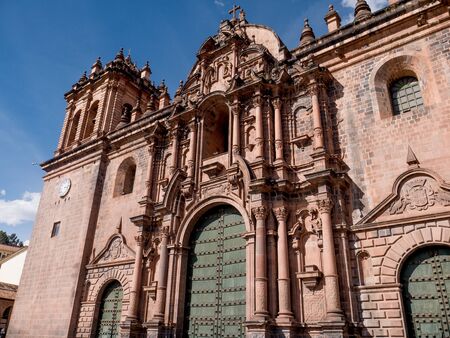 The Cathedral Basilica of the Assumption of the Virgin in Cusco, Peruの写真素材