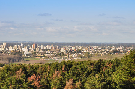 General view of Tandil City in Buenos Aires, Argentinaの写真素材