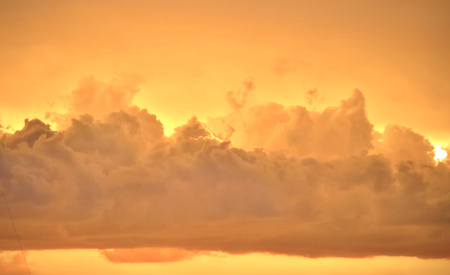 Sunset with Cloudsの写真素材