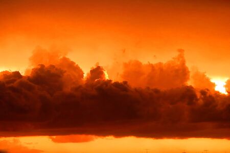 Sunset with Cloudsの写真素材