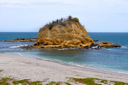 Los Frailes beach in Parque Nacional Machalilla, Puerto Lopez, Ecuadorの写真素材