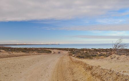Doradillo beach in Puerto Madryn, Chubut, Argentinaの写真素材