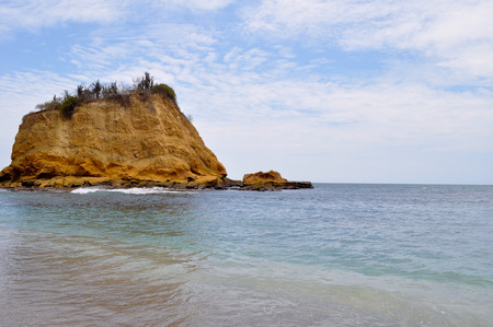Los Frailes beach in Parque Nacional Machalilla, Puerto Lopez, Ecuadorの写真素材