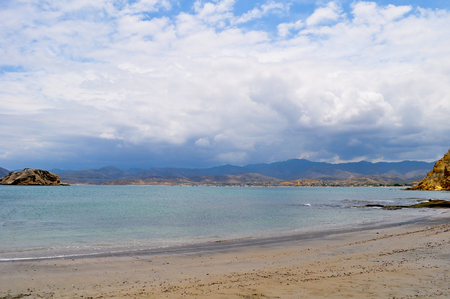 Los Frailes beach in Parque Nacional Machalilla, Puerto Lopez, Ecuadorの写真素材