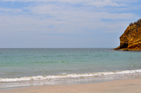 Los Frailes beach in Parque Nacional Machalilla, Puerto Lopez, Ecuadorの写真素材