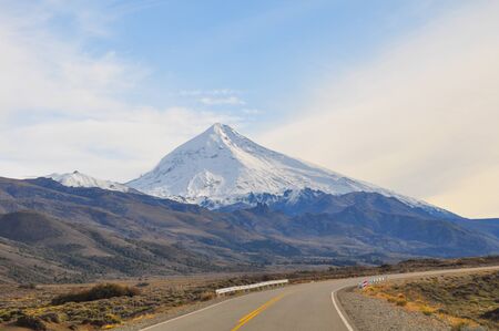 Volcano Lanin, Patagonia, Neuquen, Argentinaの写真素材