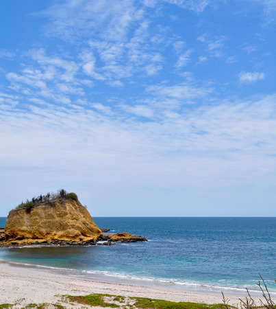 Los Frailes beach in Parque Nacional Machalilla, Puerto Lopez, Ecuadorの写真素材