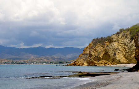 Los Frailes beach in Parque Nacional Machalilla, Puerto Lopez, Ecuadorの写真素材