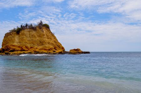 Los Frailes beach in Puerto Lopez, Ecuadorの写真素材