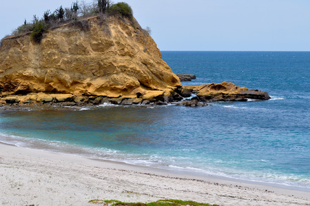 Los Frailes beach in Parque Nacional Machalilla, Puerto Lopez, Ecuadorの写真素材