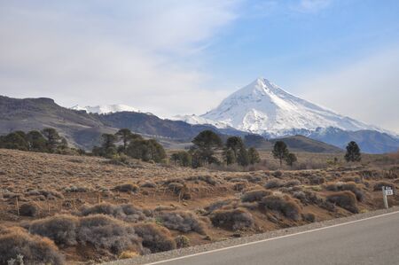 Volcano Lanin, Argentinaの写真素材