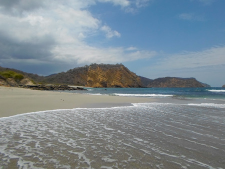 Los Frailes beach in Parque Nacional Machalilla, Puerto Lopez, Ecuadorの写真素材