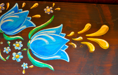 Flowers drawn with Fillet Technique - Argentineの写真素材