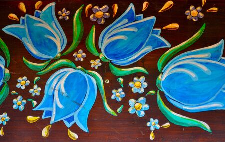 Flowers drawn with Fillet Technique - Argentineの写真素材