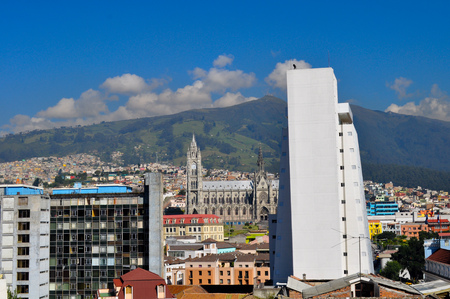 Historic center of Quito, Ecuadorのeditorial素材