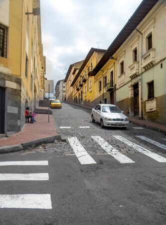Historic center of Quito, Ecuadorの写真素材