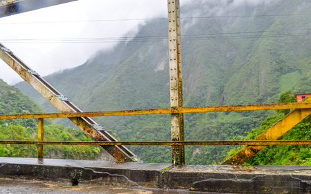 Landscape in Banos de Agua Santa, Ecuadorの写真素材