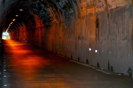 Tunnel in Banos de Agua Santa, Ecuadorの写真素材