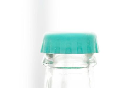 glass bottle with plastic capの写真素材