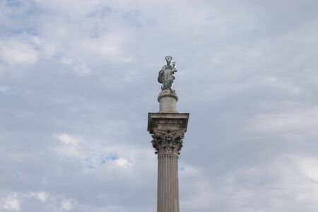 Column of holy Mary for basilica Santa Maria Maggioreの写真素材