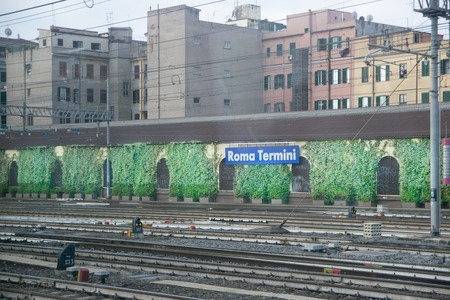 ROME, ITALY - JUNE 03, 2017: General view of Train station Termini in Rome, Italy.のeditorial素材
