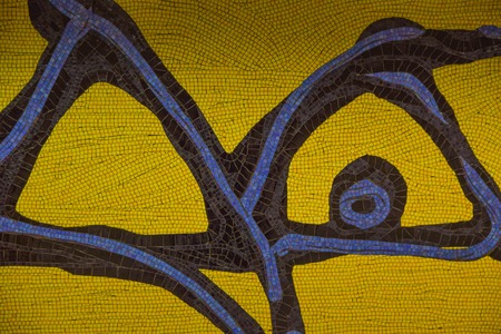 Mosaics in Metro Station Spagna in Rome, Italyの写真素材