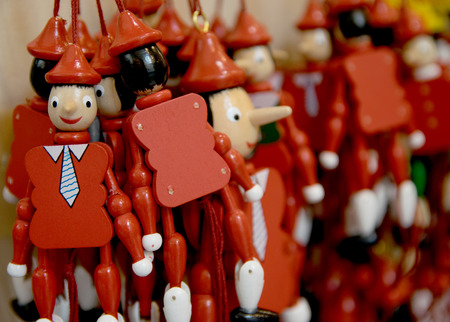 Pinocchio toysの写真素材