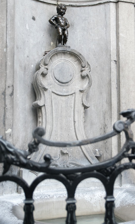 Manneken piss in Brussel Belgiumのeditorial素材