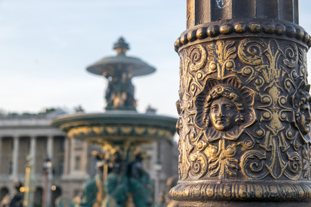 Fontaine des Fleuves, Concorde square, Paris, Ile de France, Franceのeditorial素材