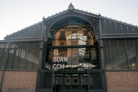 BARCELONA, SPAIN - JUNE 17, 2017: The facade of  'EL Born Market' in Barcelona, Spainのeditorial素材
