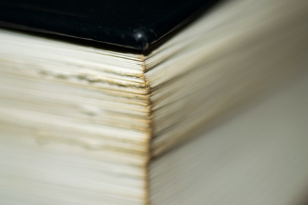 Macro detail of a big bookの写真素材