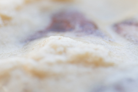 Foam texture of cocktail made of  Vermouth and Soda