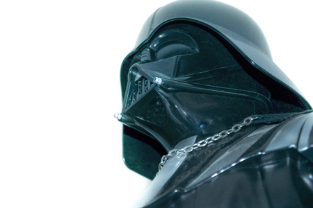 Buenos Aires, Argentina - November 22, 2017: A studio shot of a Darth Vader action figure from the movie series Star Warsのeditorial素材