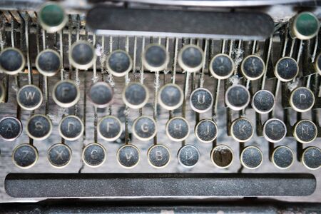 Close up of a Vintage Typewriter Machineの写真素材