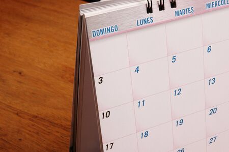 Close upf of Calendar Daysの写真素材
