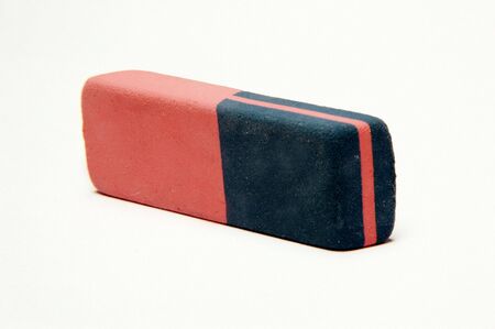 Close up of a Eraser on white backgroundの写真素材