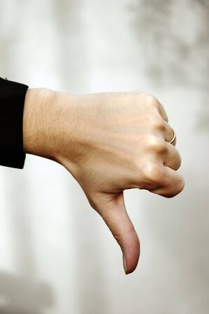 Hand Sign performing symbol language 