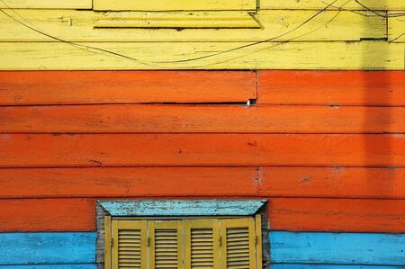 Caminito, La Boca, Buenos Aires, Argentinaの写真素材